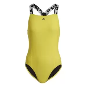 adidas Tape Swimsuit Womens - Yellow