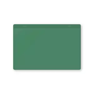 Document pouches, magnetic, A5 landscape, pack of 10, green