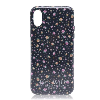 Jack Wills iPhone X Case - Navy Floral