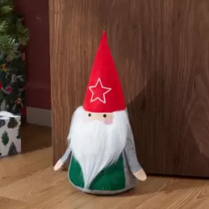 Scandi Santa Festive Door Stop Multicolour