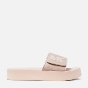 Michael Kors Womens Mk Platform Slide Sandals - Soft Pink/Fawn - UK 4