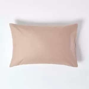 Moonlight Beige Egyptian Cotton Housewife Pillowcase 1000 Thread Count - Moonlight Beige - Moonlight Beige - Homescapes