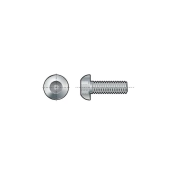 M10X60 A2 St/St Pin Hex Button M/C Screw - Qualfast