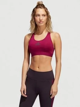 adidas Don't Rest Alphaskin Bra, Berry, Size L, Women