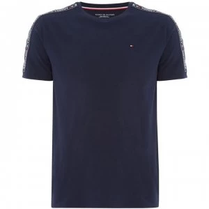 Tommy Bodywear Crew Neck Plain Nightewear Tshirt - Blue