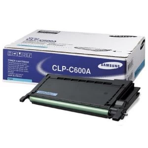 Samsung CLP-C600A Original Cyan Laser Toner Ink Cartridge