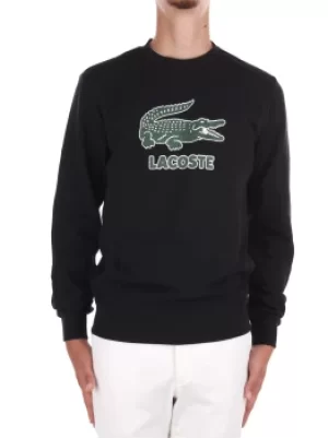 Lacoste Crocodile Logo Sweatshirt - Black Men