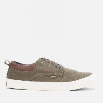 Barbour Mens Cromwell Quilted Trainers - Olive - UK 9