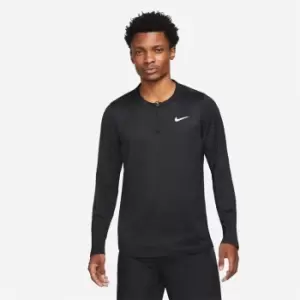 Nike Dri-FIT Advantage Mens Half-Zip Tennis Top - Black