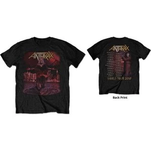 Anthrax - Bloody Eagle World Tour 2018 Mens Large T-Shirt - Black