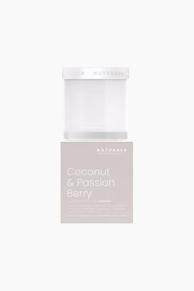 Aromatherapy Co Naturals Coconut and Passion Berry Jar Candle White