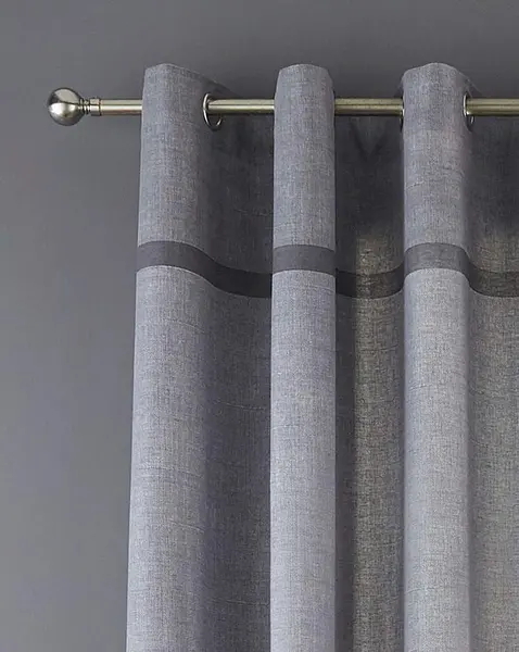 JD Williams Catherine Lansfield Melville Curtains Grey 168 x 137cm XM39302