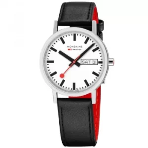 Unisex Mondaine Classic 36 Day Date Watch