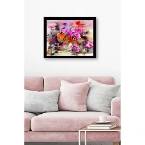 SC0719 Multicolor Decorative Framed MDF Painting