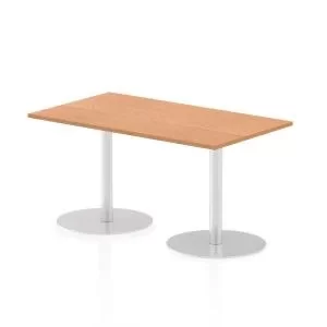 Italia Poseur Table Rectangle 1400800 Top 725 High Oak