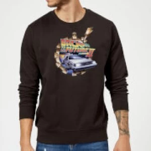 Back To The Future Clockwork Sweatshirt - Black