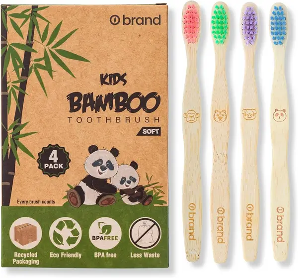 Wild & Stone Bamboo Baby Extra Soft Toothbrush 4Pcs