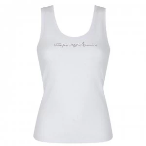 Emporio Armani Signature Vest White Size L Women