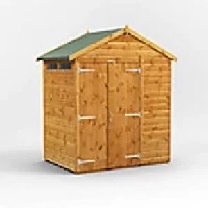 Power Garden Shed 46PASSDD Golden Brown 4x6