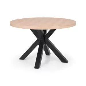 Round Oak Dining Table - Seats 4 - Julian Bowen