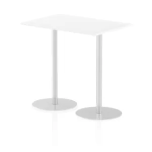 Italia Poseur Table Rectangle 1200/800 Top 1145 High White