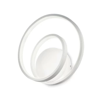 Ideal Lux Lighting - Ideal Lux LED Decorative Swirl Integrated LED Wall Light White, 3000K