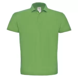 B&C ID.001 Mens Short Sleeve Polo Shirt (2XL) (Real Green)