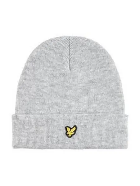 Lyle & Scott Boys Eagle Beanie Hat - Vintage Grey Heather