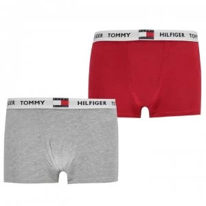 Tommy Hilfiger Tommy 2 Pack Original Trunks - Grey/Red 0UA