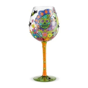 Superbling Sugar Skulls Wine Glass