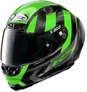 X-Lite X-803 RS Ultra Carbon Wheelie Helmet, black-green, Size XL, black-green, Size XL