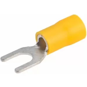 Yellow 5mm Fork Terminal Pack of 100 - Truconnect