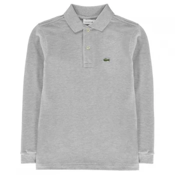 Lacoste Lacoste Long Sleeve Polo Junior Boys - Grey CCA