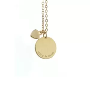 Personalised Heart and Disc Family Pendant Necklace