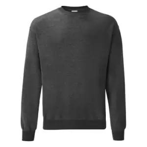 Fruit Of The Loom Mens Classic Drop Shoulder Sweatshirt (M) (Dark Heather)