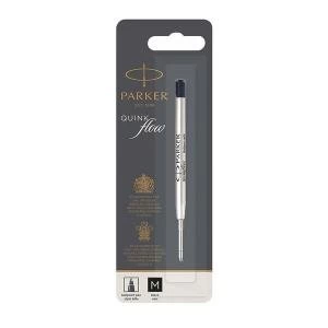 Parker Quink Ballpoint Pen Refill Medium Black Blister Pack of 12