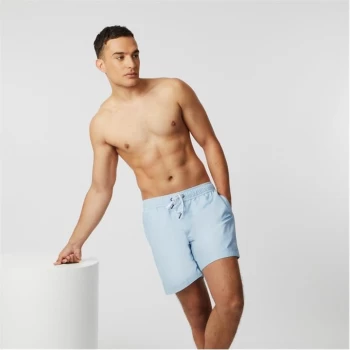 Jack Wills Eco Ridley Mid-Length Stripe Swim Shorts - Pale Blue