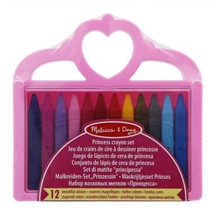 Melissa and Doug Princess Crayon Set 12 crayons