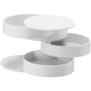 Yamazaki Tower 4 Tier Accessory Tray - White