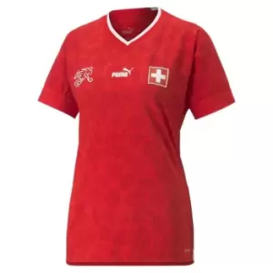 Puma Puma x Liberty Switzerland Authentic Home Shirt 2022 2023 Womens - Red