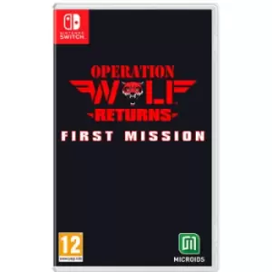 Operation Wolf Returns First Mission Day 1 Edition Nintendo Switch Game