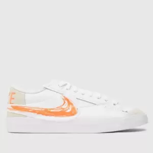 Nike Blazer Low '77 Jumbo, White/Orange Trance-Sail, size: 8, Male, Trainers, DX2648-100