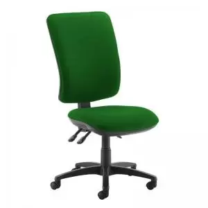 Senza extra high back operator chair with no arms - Lombok Green