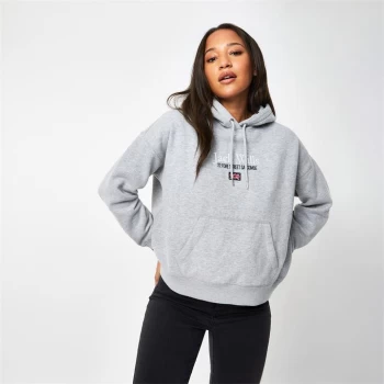 Jack Wills Stella Boxy Hoodie - Grey Marl