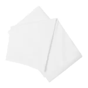 Belledorm 200 Thread Count Cotton Percale Flat Sheet (Kingsize) (White)