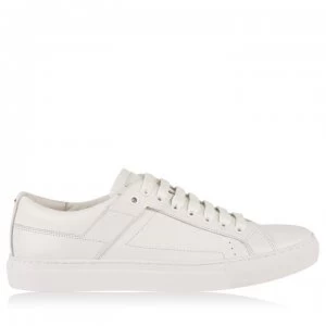 Hugo Boss Leather Logo Trainers White 100 Men