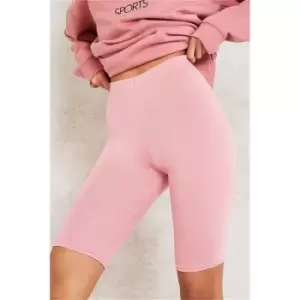 I Saw It First Blush Pink Jersey Cycling Shorts - Pink