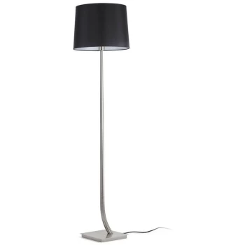 Faro REM - Floor Lamp Round Tappered Shade Black, E27