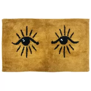 Theia Bath Mat Ochre/Black