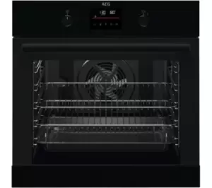 AEG SteamBake BPK355061B Electric Pyrolytic Oven - Black